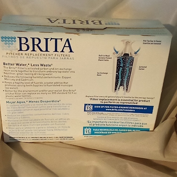 3 Brita Pitcher Replacement Water FiltersNew and Improved (3 Filters/ 1 Box) - Picture 10 of 11